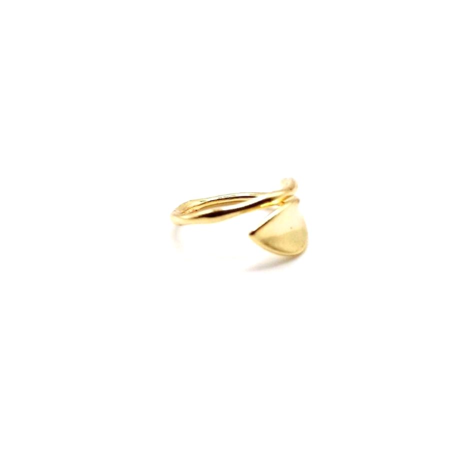 Anillo dorado media luna - foto 3
