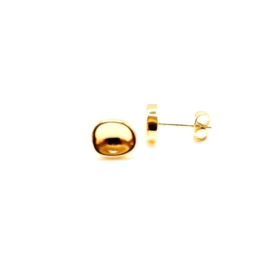 Pendientes dorados orgánicos - foto 1