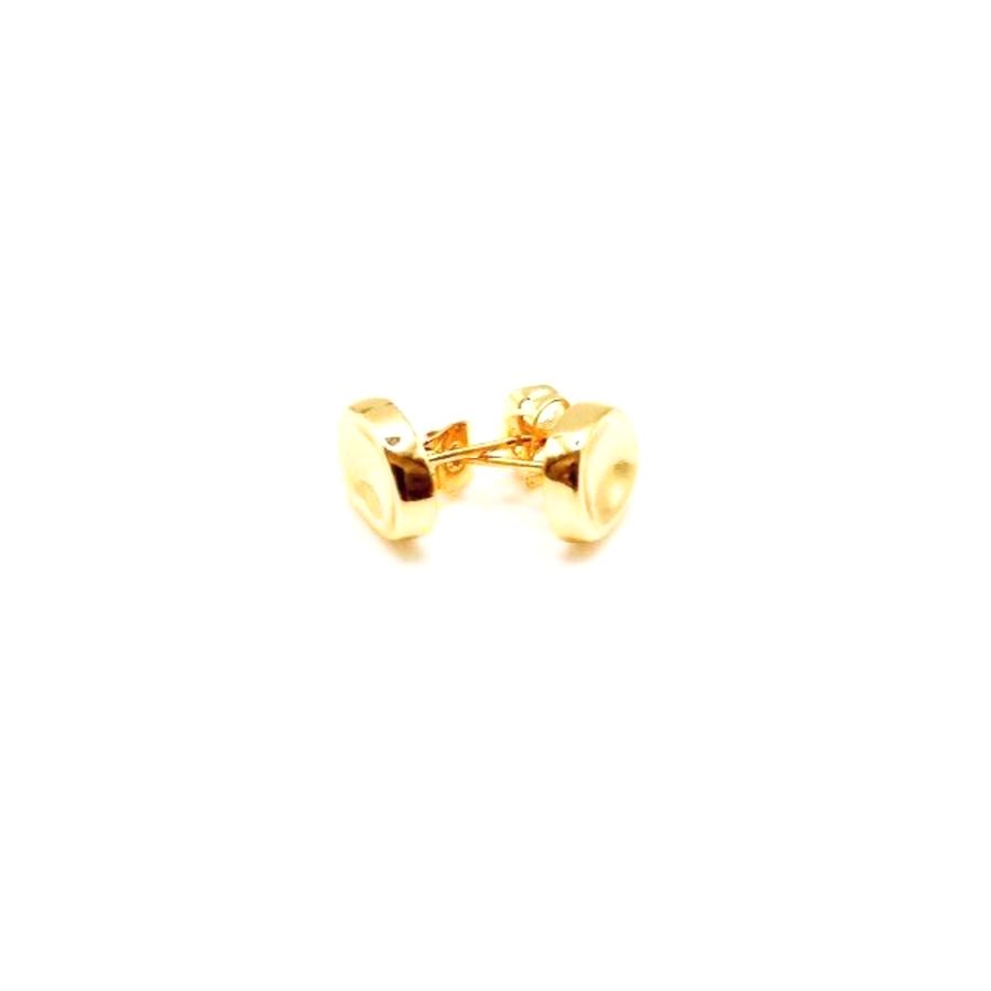 Pendientes dorados orgánicos - foto 2
