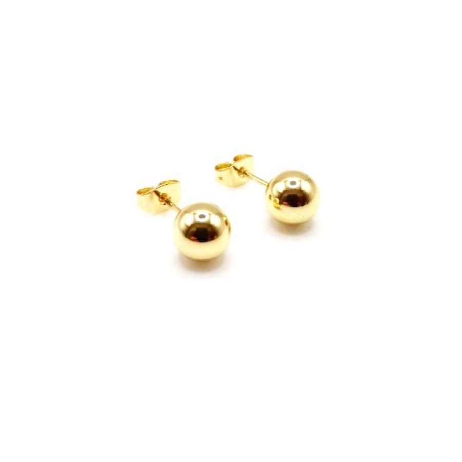Pendientes esfera dorada - foto 4